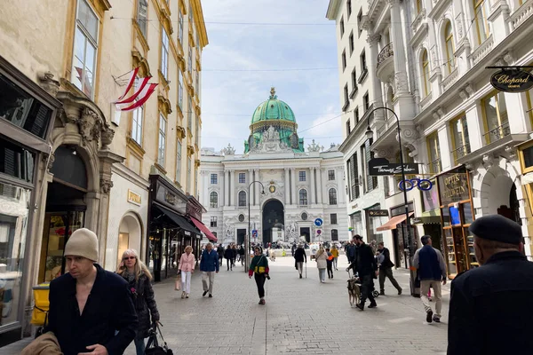 stock image Michaelplatz monument in Vienna, Austria