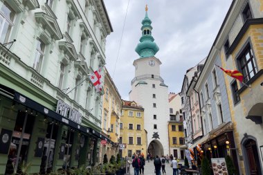 Slovakya 'nın Bratislava kentindeki Michael' ın Kapısı