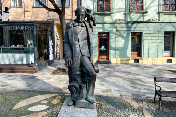 Estatua Hans Christian Andersen Bratislava Eslovaquia —  Fotos de Stock