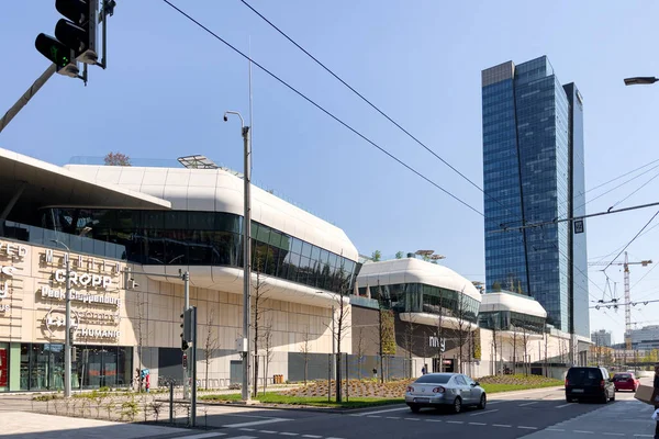 stock image Modern buildings in Bratislava, Slovakia 