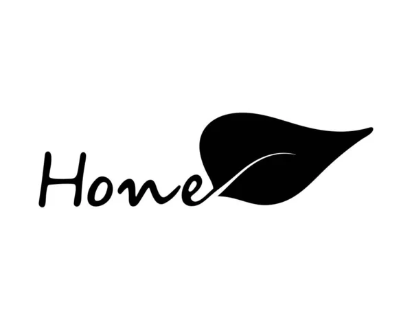 Home Logo Öko Ikone Druck Für Immobilienagenturen Isoliert Auf Weißem — Stockvektor