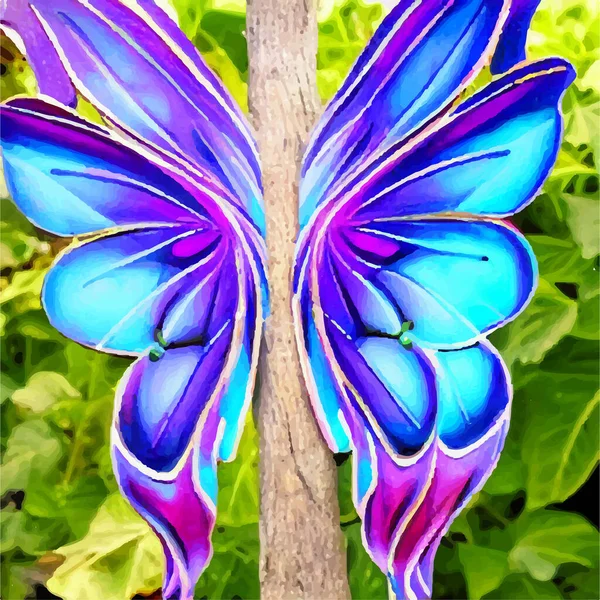 Schöner Schmetterling Auf Weißem Hintergrund — Stockfoto