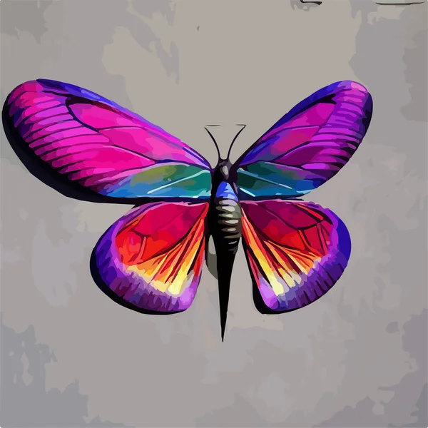 Метелик Ілюстрація Вектор Білому Тлі — стокове фото
