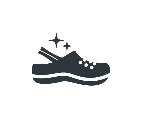 Sandal Desain Logo Sepatu Mode Konsep Shoeshop Vektor Desain Dan - Stok Vektor