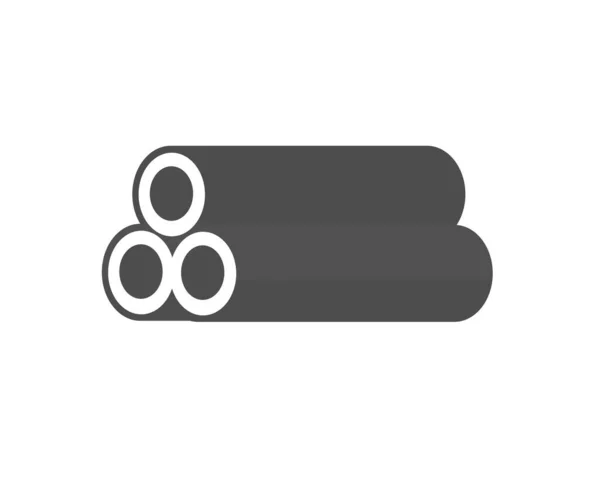 Металлические Трубы Группа Стальных Труб Дизайна Логотипа Промышленного Материала Продукция — стоковый вектор