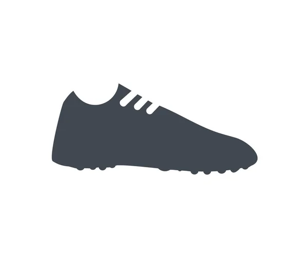 Sepatu Sepak Bola Atau Sepatu Sepak Bola Pada Desain Logo - Stok Vektor