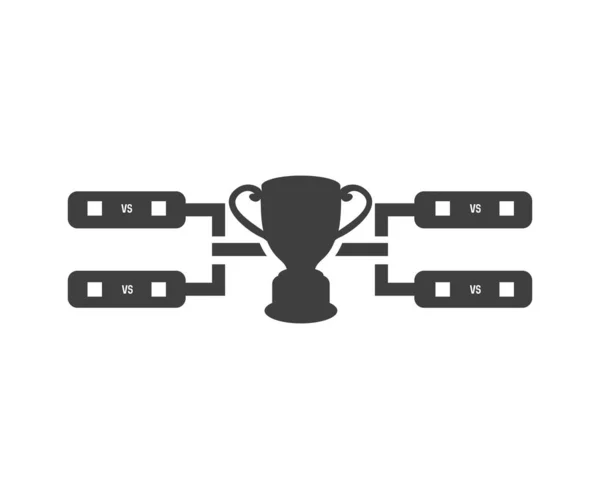 Trofee Voetbal Cup Wedstrijd Spelen Toernooi Leiderschap Kampioen Prijs Succes — Stockvector
