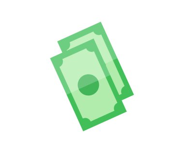 Gerçekçi kağıt banknotları ikon tasarımı. Nakit, para, banknotlar, bankacılık finans yatırım vektör tasarımı ve illüstrasyon.