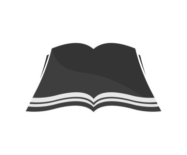 Open book,  filled flat sign icon design. Book pages glyph icon. Open book with pages. Education, school concept. Vintage book vector design and illustration.