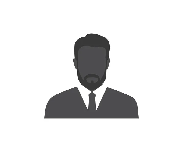 Faceless Businessman User Profile Icon Business Leader Profile Picture Portrait — Stock Vector