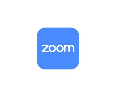 Zoom logo. Zoom app symbol. Zoom video conference software icon. Audio conferencing, webinars, chat. Zoom Video Communications. Zoom vector design and illustration. clipart