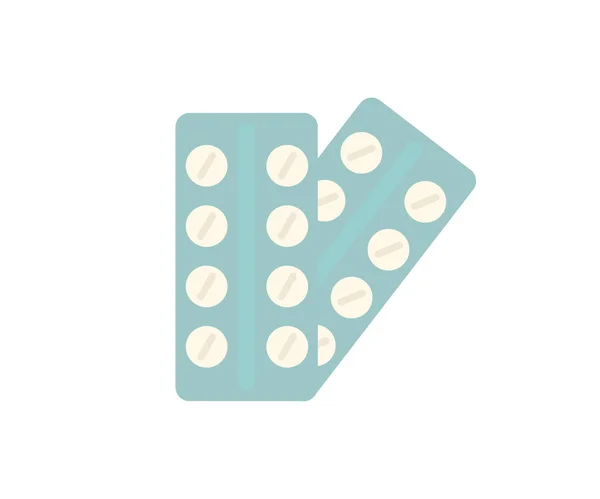 Pharmaceutical Pills Blister Logo Design Pharmaceutical Industry Prescription Drugs Pharmacology — Stock Vector
