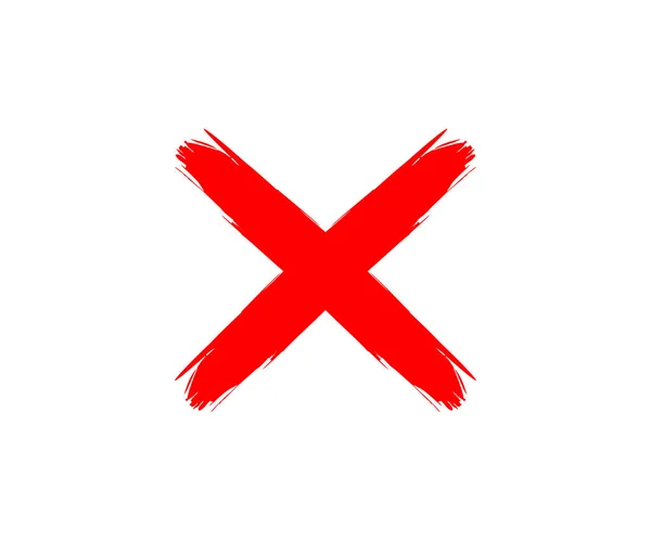 Grunge Mektubu Kızıl Haç Işareti Kızıl Işareti Işareti Logosu Tasarımı — Stok Vektör