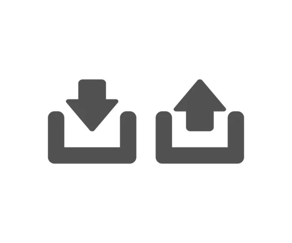 Simgeleri Yükle Yükle Yukarı Aşağı Ikon Tasarımlı Düğme Ndirme Simgeleri — Stok Vektör
