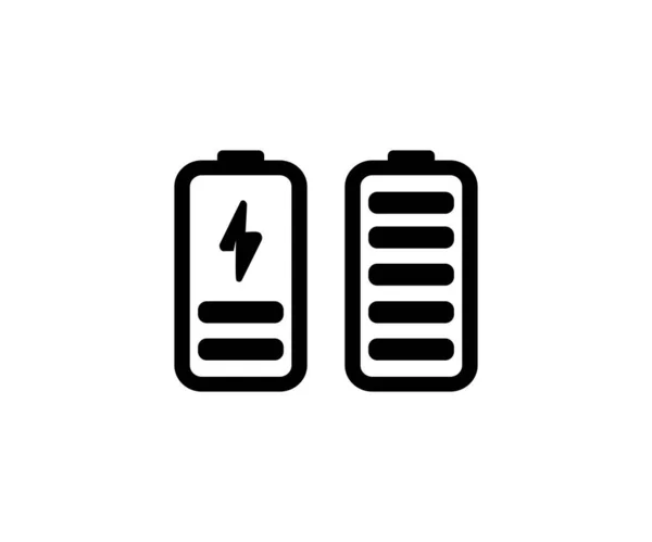 Iconos Del Indicador Nivel Carga Batería Nivel Energía Batería Icono — Archivo Imágenes Vectoriales