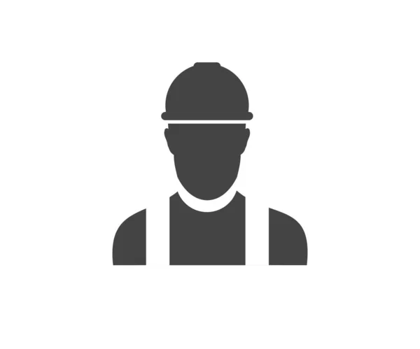 Návrh Ikon Stavebního Dělníka Stavební Dělník Zaměstnanec Inženýr Práce Inženýr — Stockový vektor