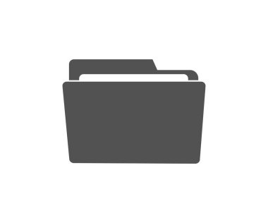 Dizin simgesi. Belge simgesi. Kağıt vektör tasarımı ve illüstrasyon için düz açık dizin simgesi.