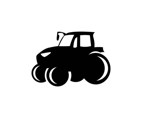 Tracteur Moderne Machines Agricoles Agriculture Agriculture Silhouette Design Graphique Agro — Image vectorielle