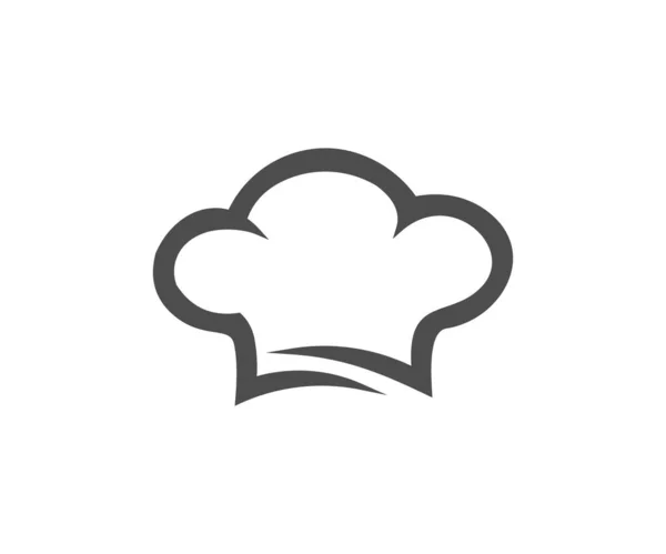 Chef Hat Logo Design Restaurant Sign Symbol Vector Design Illustration — Stock Vector