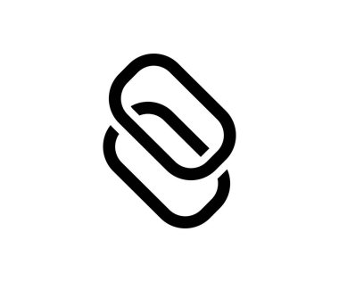 Bağlantı simgesi, halka zinciri takın. İnternet adresi simgesi, bağlantı, eklenti, bağlantı vektör tasarımı ve illüstrasyonu. 