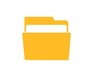 Dosya dizini belge simgesi simgesi. Belge arşivi. Portföy iş sözleşmesi. Depolama belgesi ve dosya vektör tasarımı ve illüstrasyonu için dizin. 