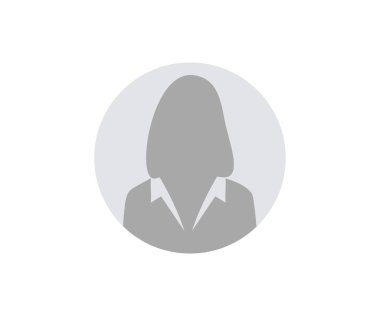İş kadını ikonu. Avatar, kullanıcı profili, kişi simgesi, profil resmi vektör tasarımı ve illüstrasyonu.