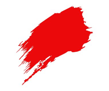 Kırmızı fırça darbesi. Kırmızı fırça darbesi, soyut grunge dokuma vektör tasarımı ve illüstrasyon.  