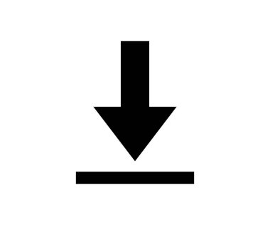 Simge indir, indir düğmesi. Dosya simgesini kaydet, veri depolama vektör tasarımı ve resimleme aktar.