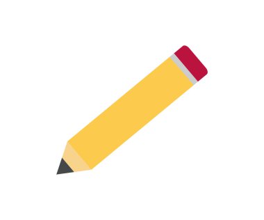 Klasik tahta kalem ikonu. Kalem simgesi, vektör tasarımı ve illüstrasyonunu kaydet.