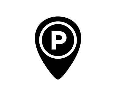 Siyah basit bir simge, içinde 