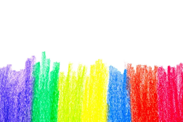 Stock image rainbow crayon texture background. abstract colorful background