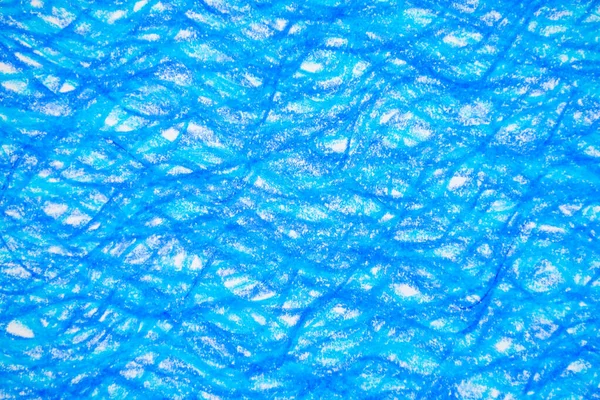 Blue Sea Wave Crayon Paint Texture Background — Stock Photo, Image