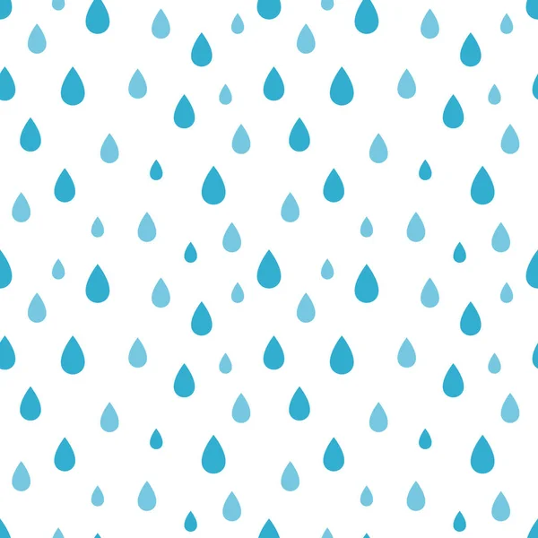 Motif Sans Couture Pluvieux Isolé Sur Fond Blanc — Image vectorielle