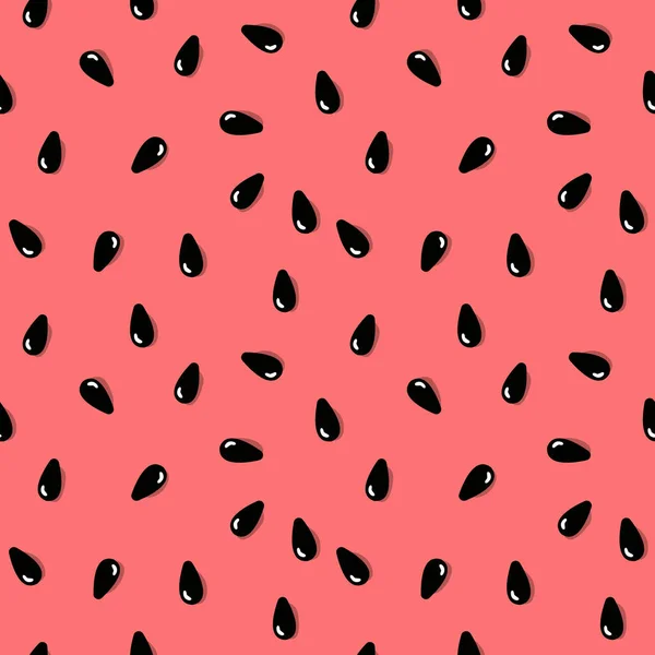 Καρπούζι Μοτίβο Φόντο Καλοκαιρινό Φρούτο Εικονογράφηση Διανύσματος — Διανυσματικό Αρχείο