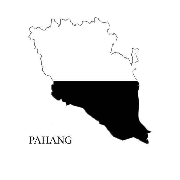 Pahang Map Vector Illustration 약자이다 말레이시아의 말레이시아 — 스톡 벡터