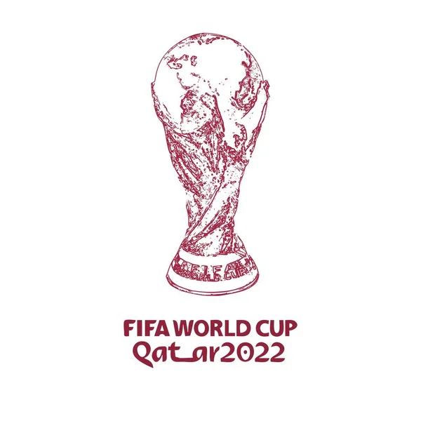 Official logo fifa world cup qatar 2022 mondial Vector Image