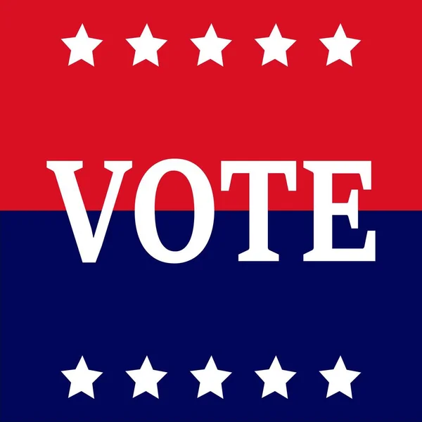 Oylama Vektör Illüstrasyonu Amerikan Seçimleri Vize Seçimleri Bayrak Tasarımı Broşür — Stok Vektör