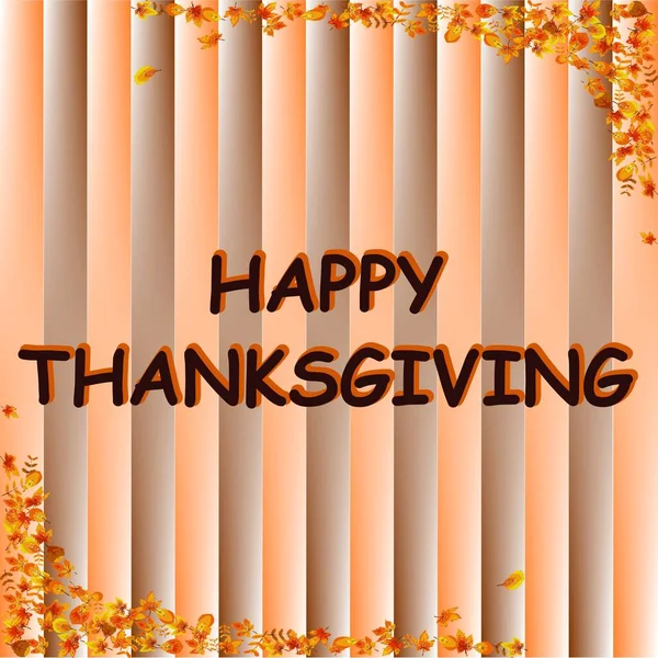 Happy Thanksgiving Vektorillustration Happy Thanksgiving Logo Zeichen Black Friday Flyer — Stockvektor