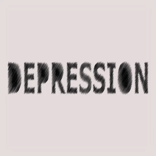 Векторная Иллюстрация Депрессии Психическое Здоровье Психиатрические Проблемы Психическое Расстройство Проблемы — стоковый вектор