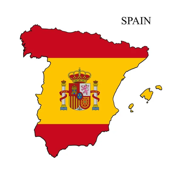 stock vector Spain map vector illustration. Global economy. Famous country. Southern Europe. Europe.