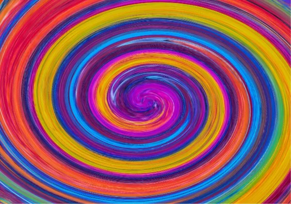 Värikäs Gradient Circular Swirl Design Art Pyöritä Saumaton Kuvio Geometriaa — vektorikuva