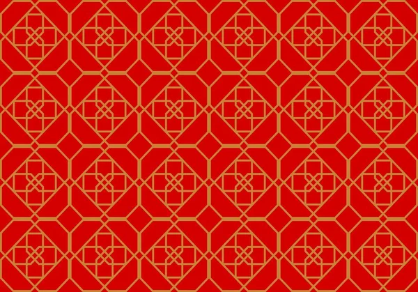 Rode Mozaïek Tegels Design Art Voor Achtergronden Naadloos Patroon Mozaïek — Stockvector