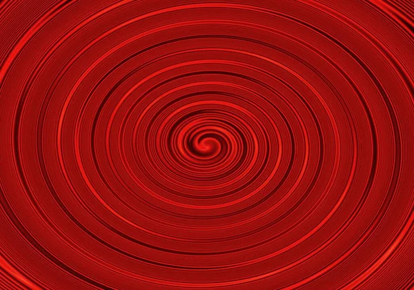 Red Gradient Circular Swirl Design Art Draaien Naadloos Patroon Geometrie — Stockvector