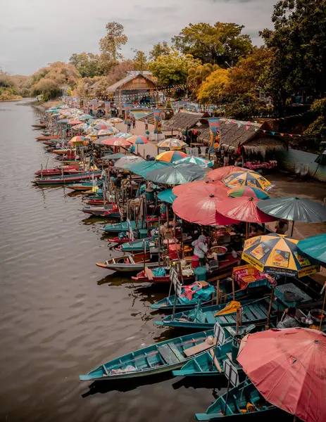 Hat Yai Thailand December 2023 Beautiful Scenery Khlong Hae Floating — Stock Photo, Image