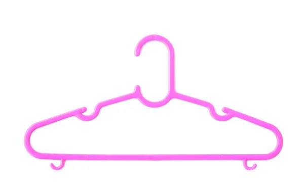 Фіолетовий Вішак Тканини Ізольований Білому Тлі Концепція Обладнання Висячого Одягу — стокове фото