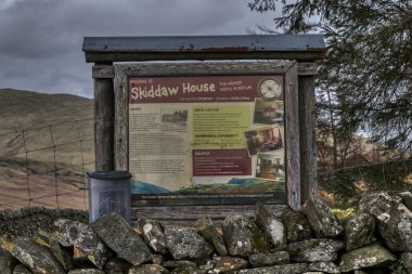 Skiddaw YHA Gençlik Pansiyonu manzarası. İngiltere 'deki en yüksek gençlik pansiyonu. Yüksek kalite fotoğraf