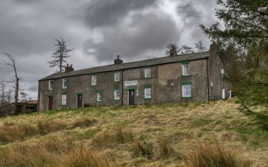 Skiddaw YHA Gençlik Pansiyonu manzarası. İngiltere 'deki en yüksek gençlik pansiyonu. Yüksek kalite fotoğraf
