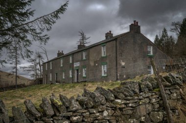 Skiddaw YHA Gençlik Pansiyonu manzarası. İngiltere 'deki en yüksek gençlik pansiyonu. Yüksek kalite fotoğraf
