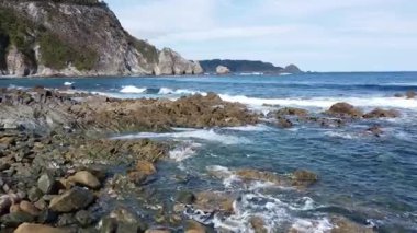 Kuzey İspanya 'nın Kayalıkları' nda yaralanan Gannet - 549