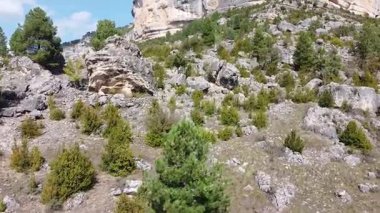 İspanya 'daki Alto Tajo' nun Rocky Dağları 'nın Hava Aracı Görünümü - 573